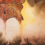 Rostiges antikes Schloss