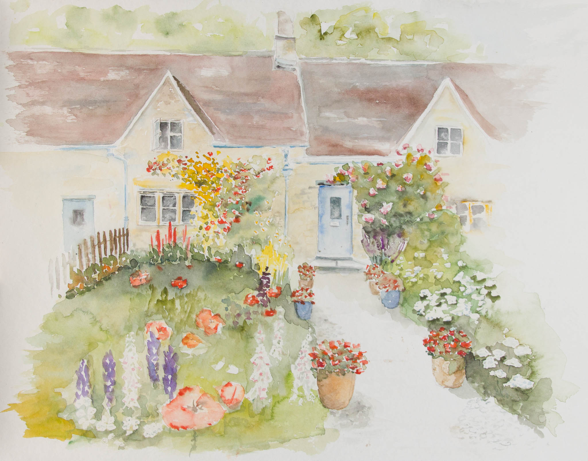 In Devon England Aquarell